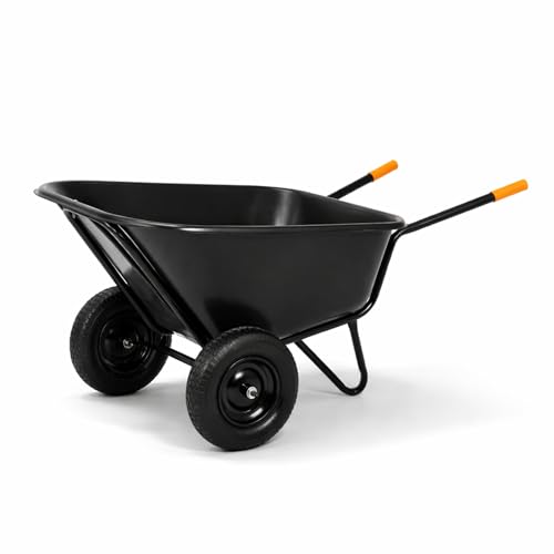 SPRINGOS Schubkarre 300 Liter Zweirad-Schubkarre Gartenschubkarre