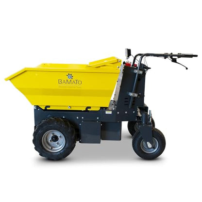 BAMATO Mini Transporter MTR-500REPRO / mit Elektroantrieb und Kipphydraulik; für Lasten bis zu 500 kg; mit integrierter LED Beleuchtung