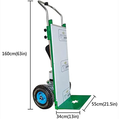 LEFAY Faltbarer Treppensteiger Sackkarre Elektrisch 200 kg Kapazität - Arbeitssparender Handwagen, Wagen Mit 800W Bürstenlosem Motor, Abnehmbarer