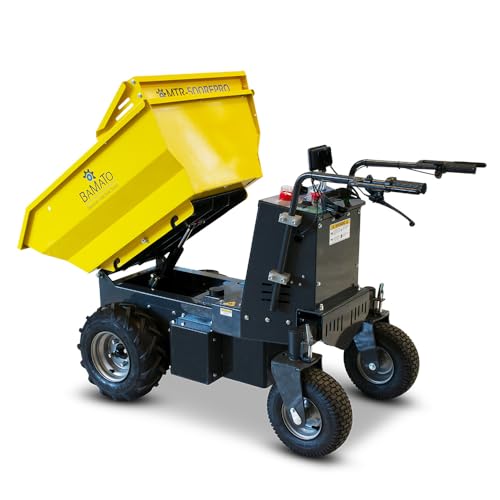 BAMATO Mini Transporter MTR-500REPRO / mit Elektroantrieb und Kipphydraulik; für Lasten bis zu 500 kg; mit integrierter LED Beleuchtung