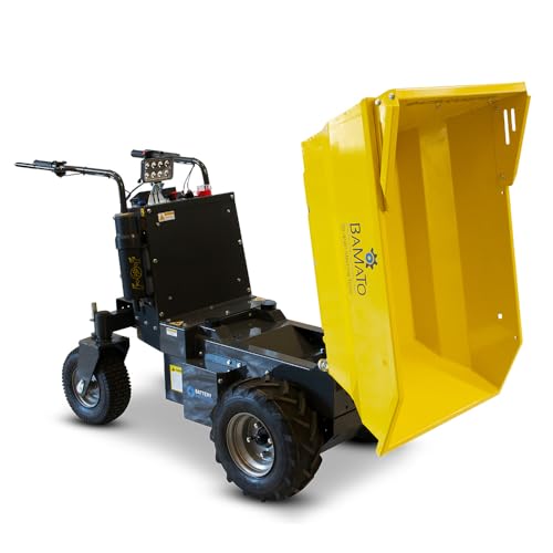 BAMATO Mini Transporter MTR-500REPRO / mit Elektroantrieb und Kipphydraulik; für Lasten bis zu 500 kg; mit integrierter LED Beleuchtung