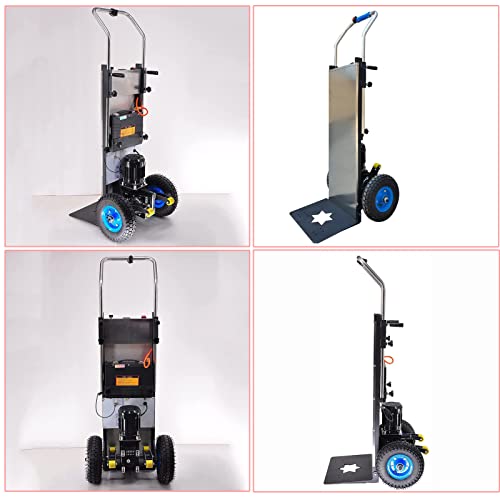 Elektrische Sackkarre, Sackkarre Treppensteiger Elektrisch, Mit Wartungsfreiem/BüRstenlosem Motor, Herausnehmbarer Akku (48 V/36 Ah), TragfäHigkeit