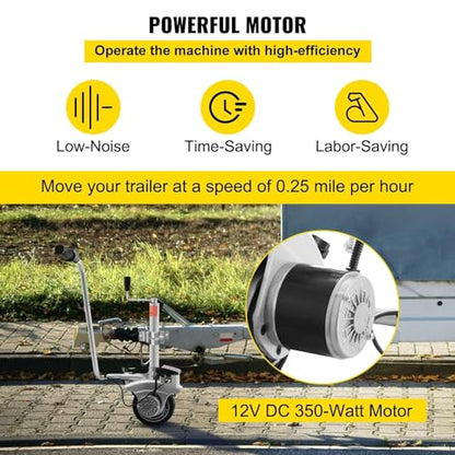 Aluminium-anhänger-Mover Mit Motorisiertem Rad – Kompakt, Tragbar Und Wendig Mit Einem 350-w-motor, Elektrischer Mini-Mover Mit 12 V Motorisiertem