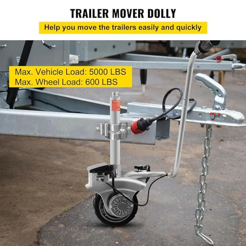 Aluminium-anhänger-Mover Mit Motorisiertem Rad – Kompakt, Tragbar Und Wendig Mit Einem 350-w-motor, Elektrischer Mini-Mover Mit 12 V Motorisiertem