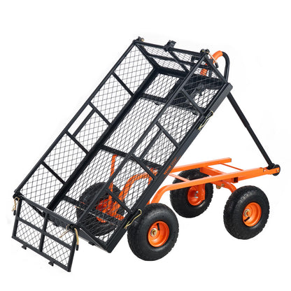 RLW Schubkarre Gartenkarre Handwagen 85 L – robuste Friedhofskarre Transportkarre Gartenwagen aus Metall für Blumenbeete, Grabpflege & Gartenarbeit –