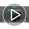 Extol Industrial Elektrische Schubkarre mit Akku I 100L Mulde I 260kg Traglast I 500W I 40V Li-ion mit 6000mAh